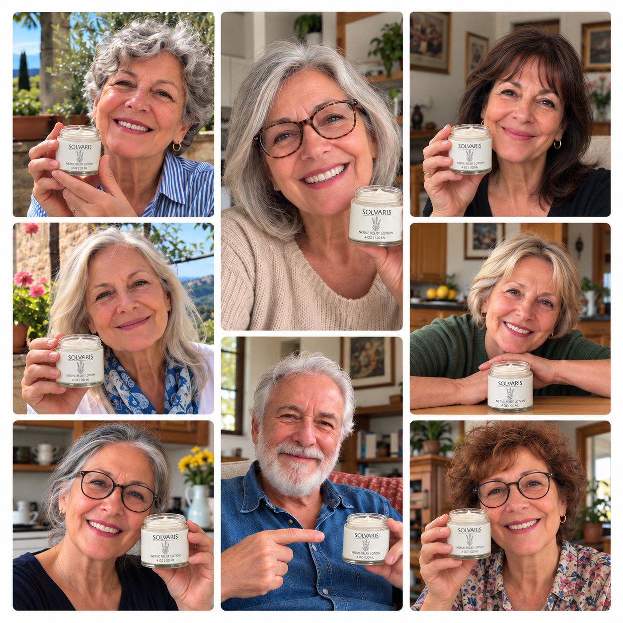 Mosaico di persone con Solvaris